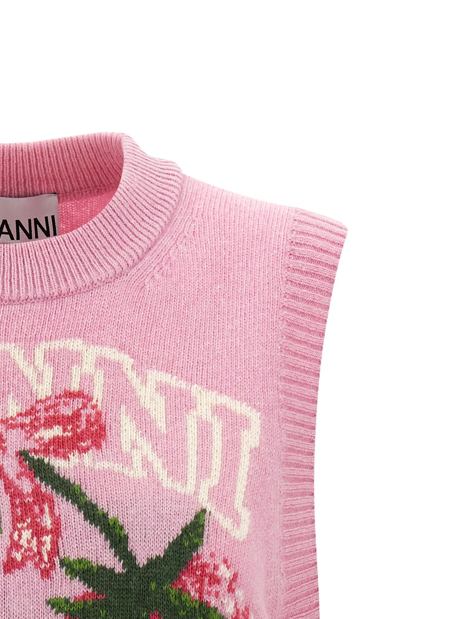 Wool Vest Gilet Pink sold by Wanan Luxury product image thumbnail 3