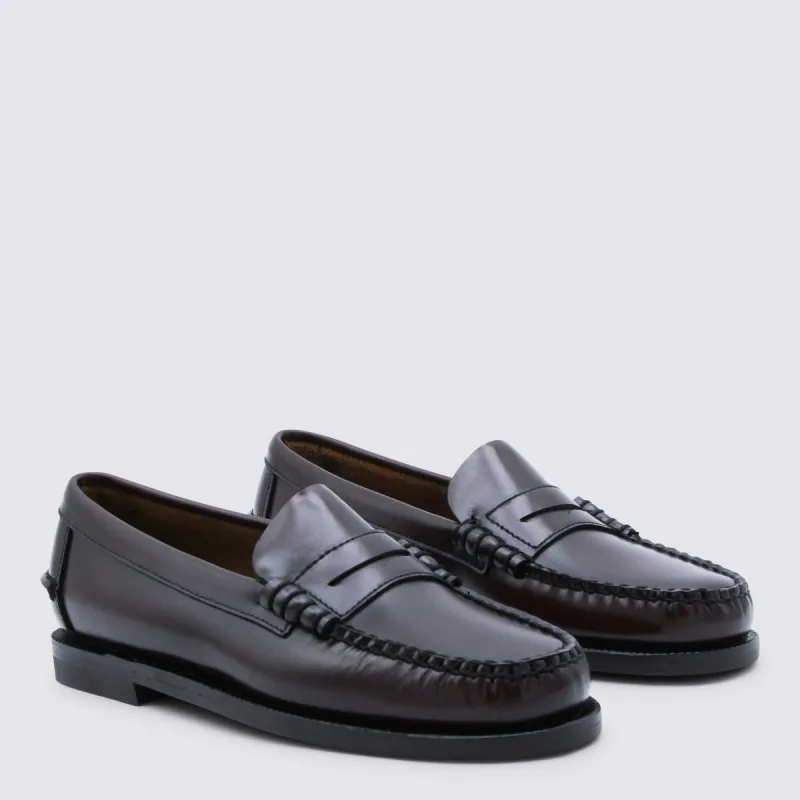 Flat Shoes Brown Burgundy sold by Wanan Luxury