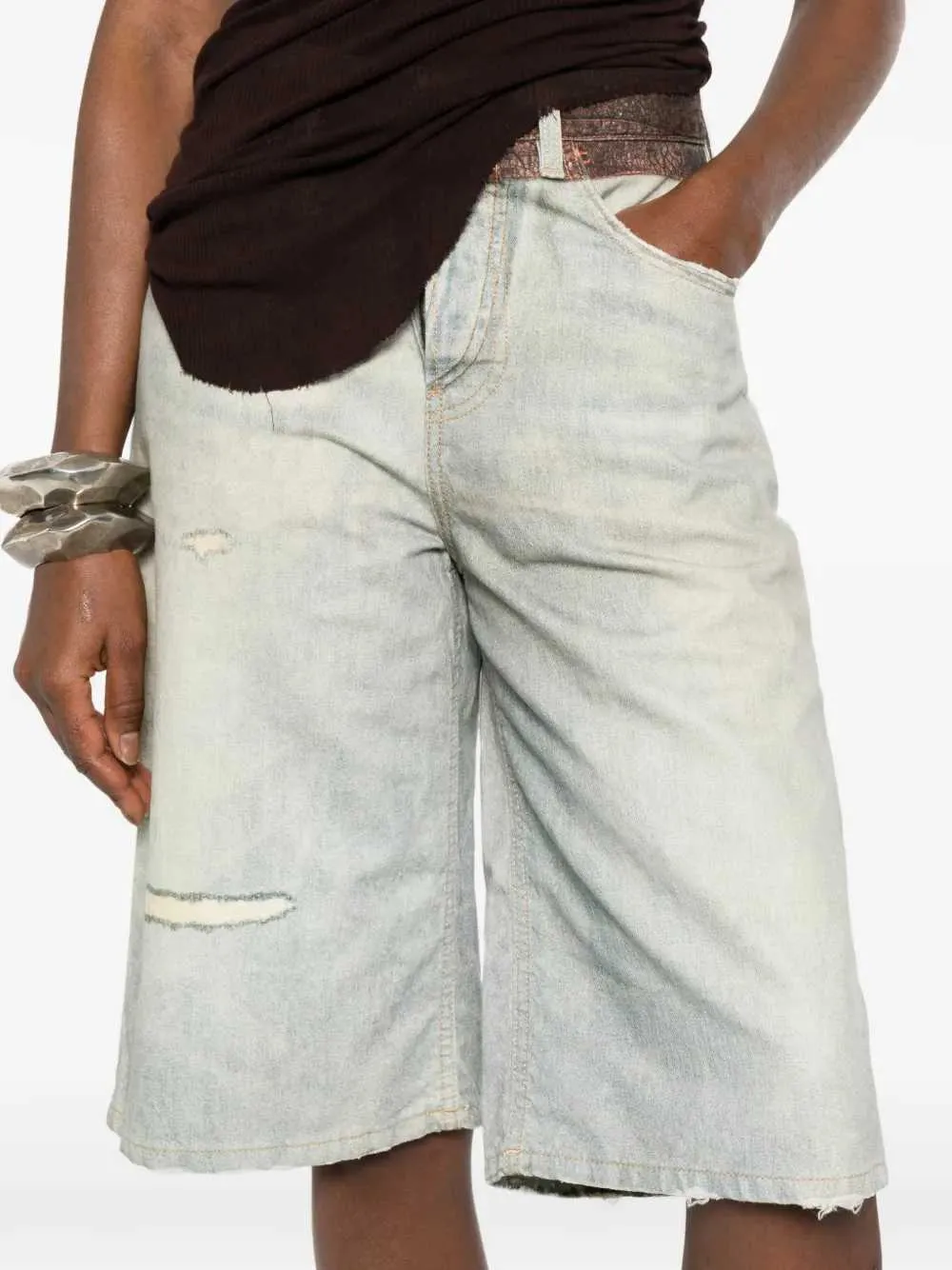 Printed Belted Shorts sold by Wanan Luxury product image thumbnail 5