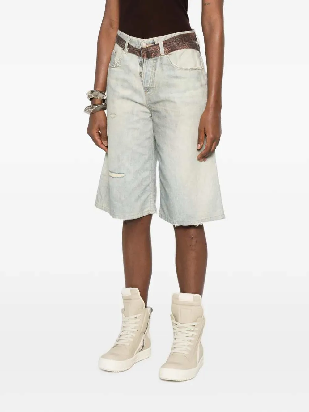 Printed Belted Shorts sold by Wanan Luxury product image thumbnail 3