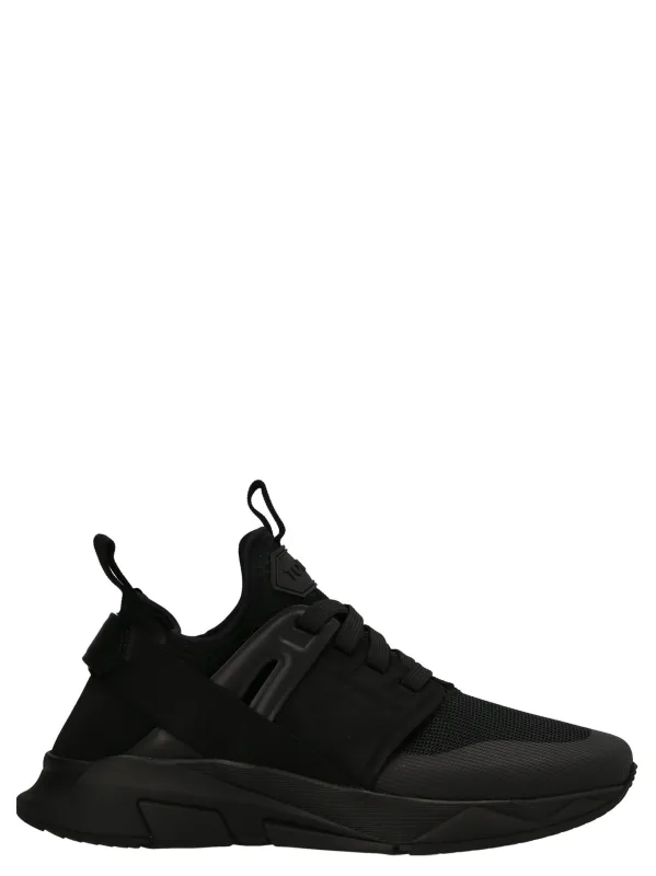 Logo Techno Sneakers Black made by Tom Ford