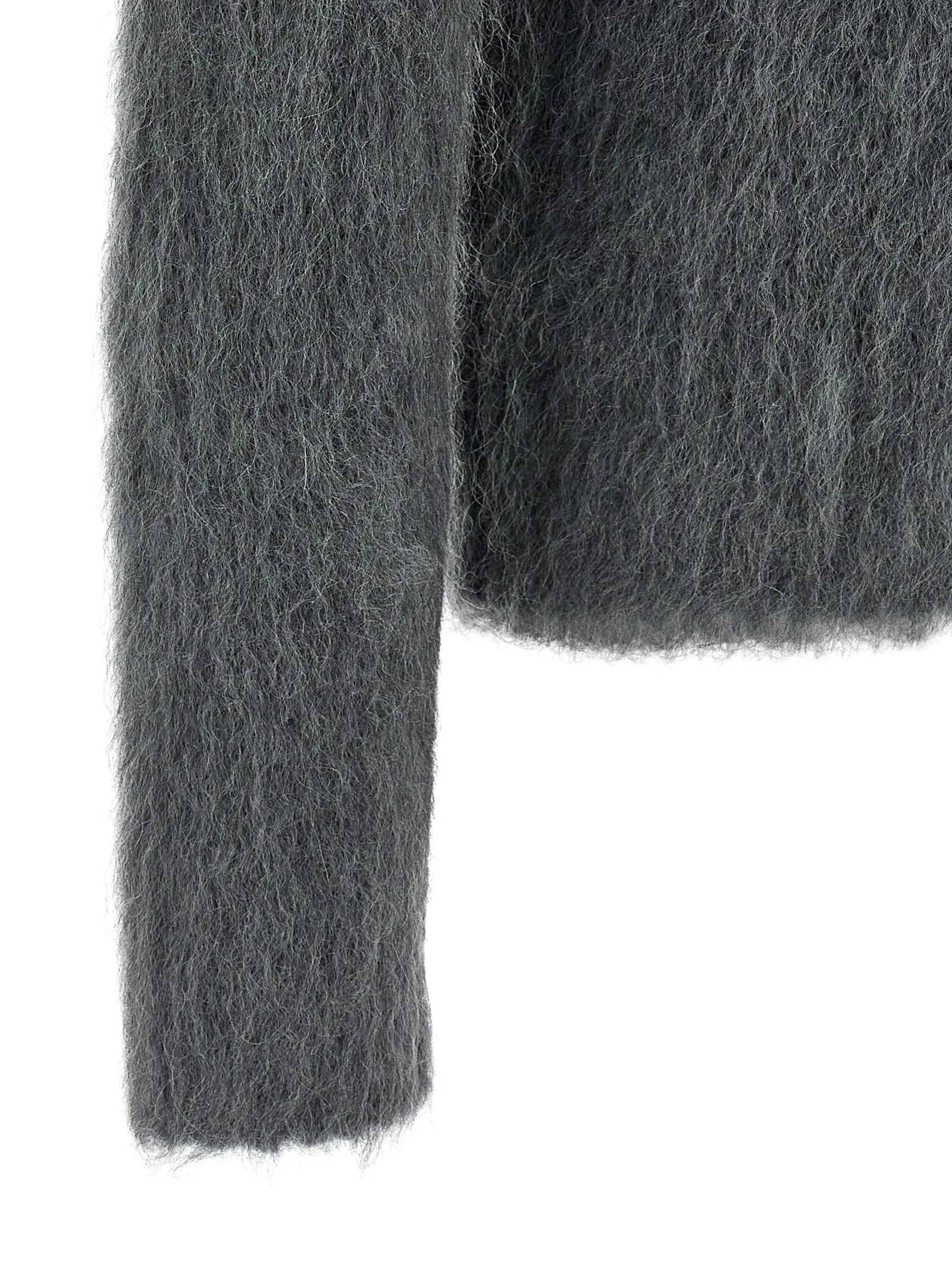 Mohair Wool Cardigan Sweaters And Cardigans Gray sold by Wanan Luxury product image thumbnail 4