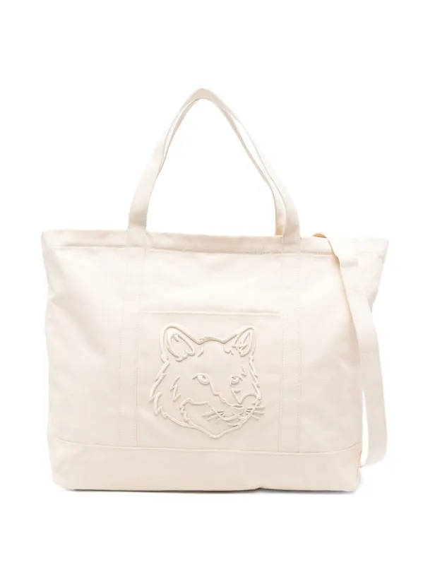Fox Head Xl Canvas Tote sold by Wanan Luxury