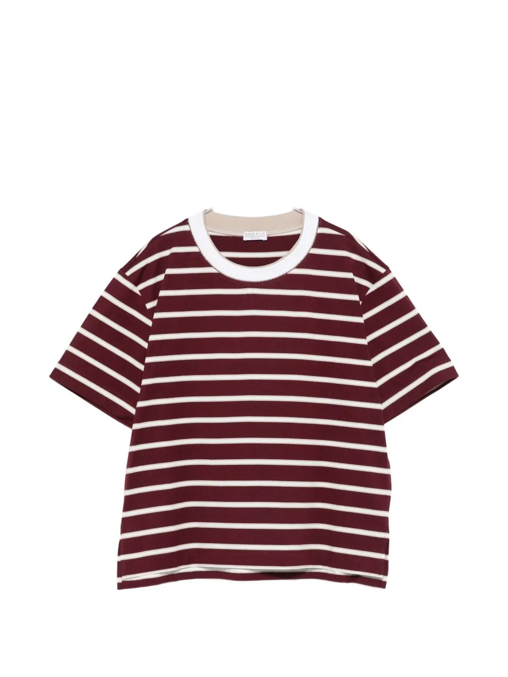 Striped Cotton T-Shirt sold by Wanan Luxury