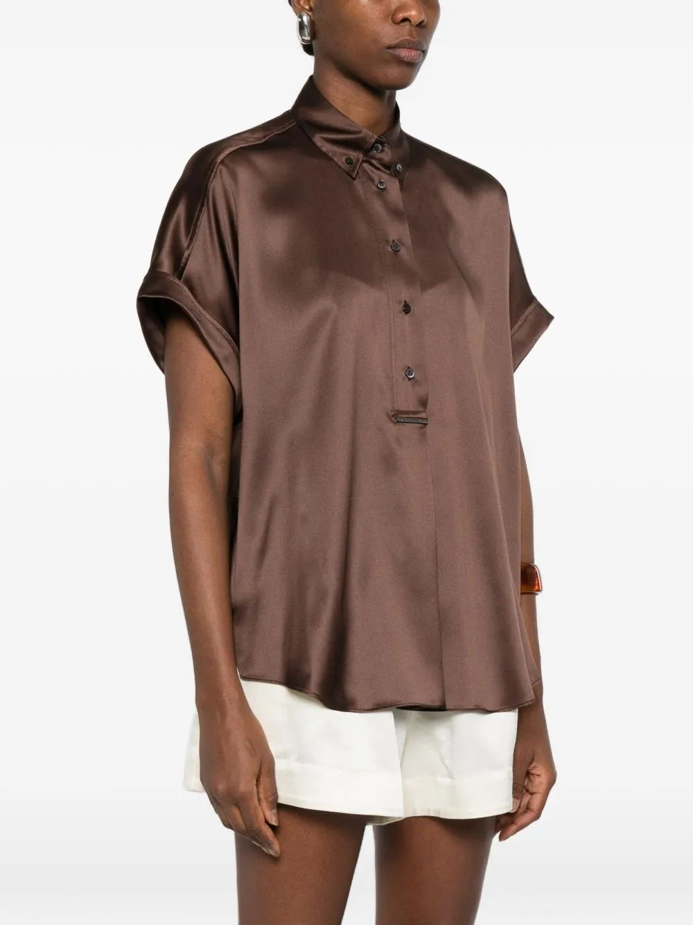 Silk Shirt sold by Wanan Luxury product image thumbnail 3