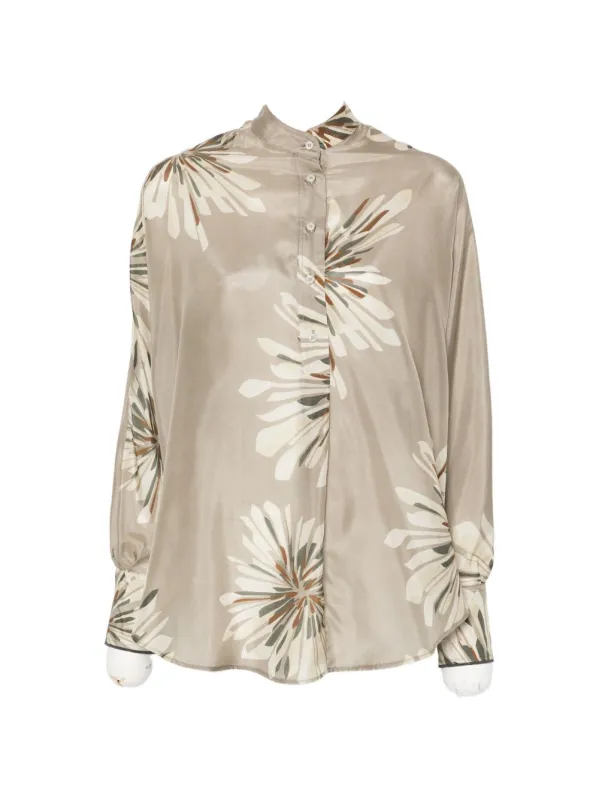 Printed Silk Shirt sold by Wanan Luxury