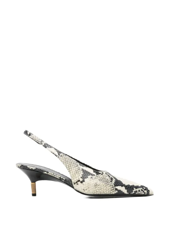 Bella Leather Slingback Pumps made by KHAITE