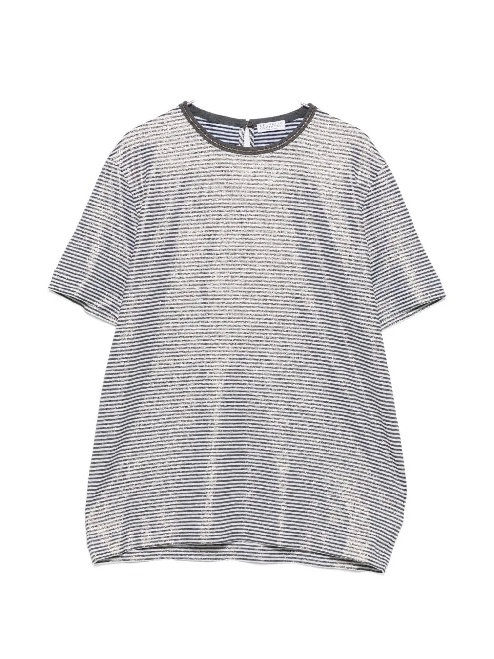 Striped Linen T-Shirt sold by Wanan Luxury