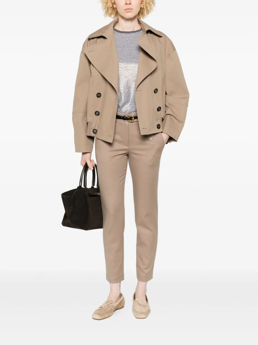 Striped Linen T-Shirt sold by Wanan Luxury product image thumbnail 5