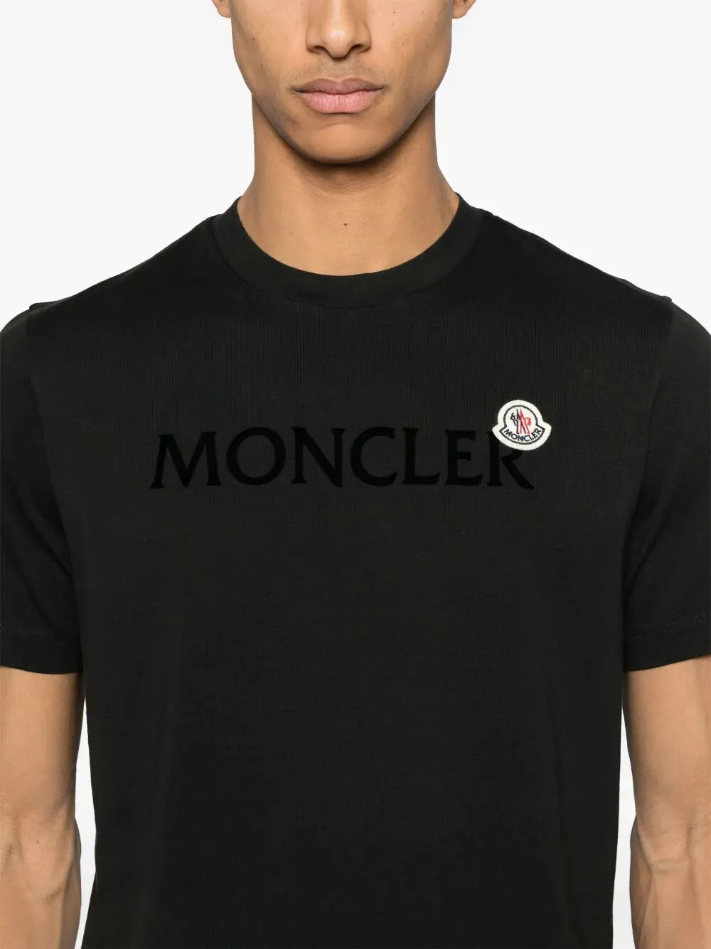 Flocked Logo Cotton T-Shirt sold by Wanan Luxury product image thumbnail 2