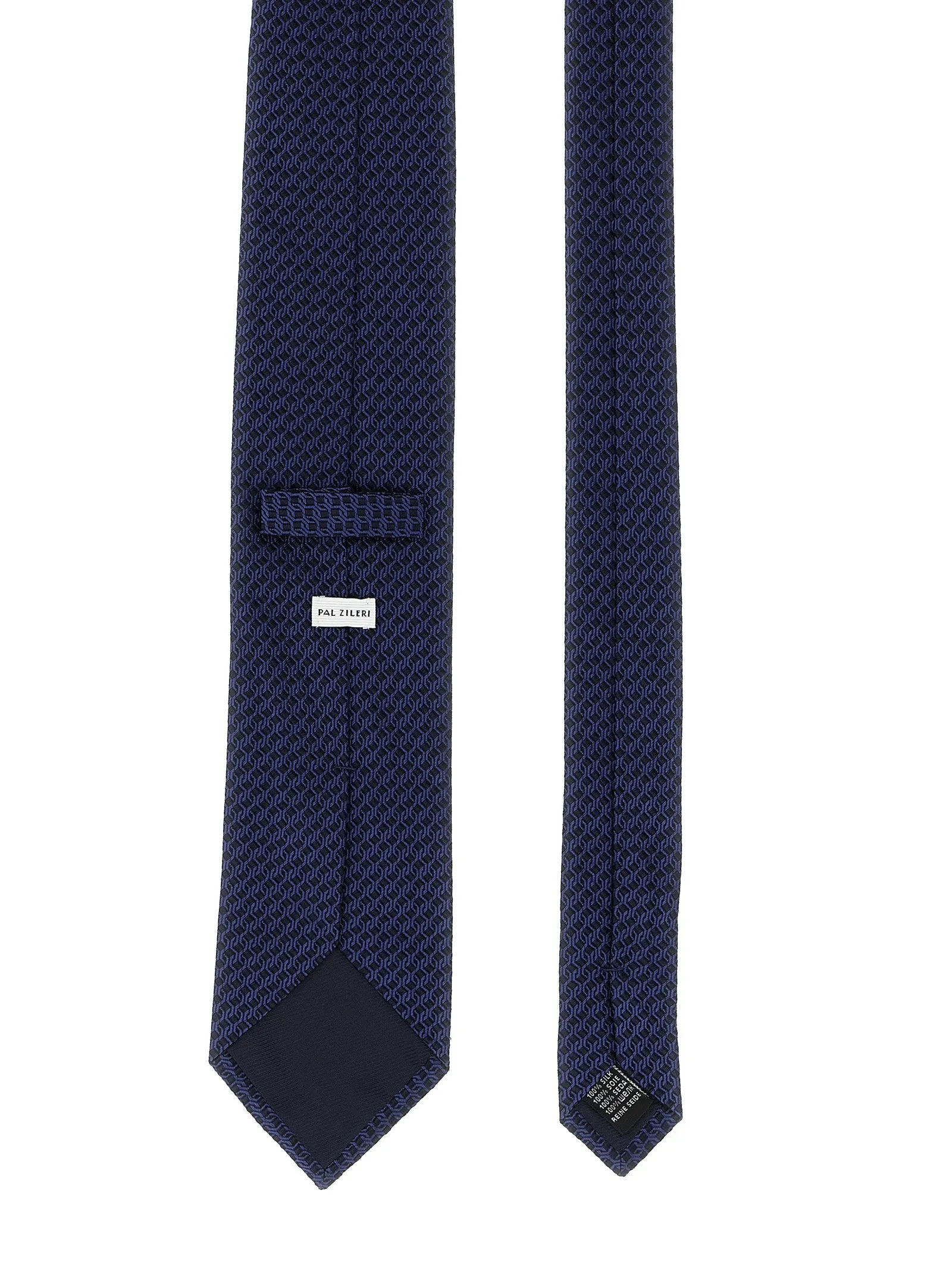 Patterned Silk Tie Ties And Papillon Blue sold by Wanan Luxury product image thumbnail 2
