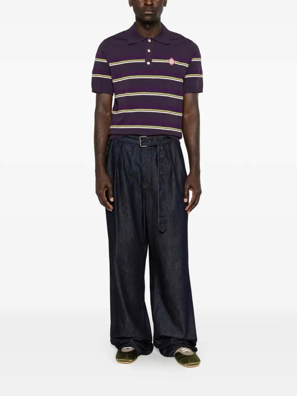Striped Polo sold by Wanan Luxury product image thumbnail 2