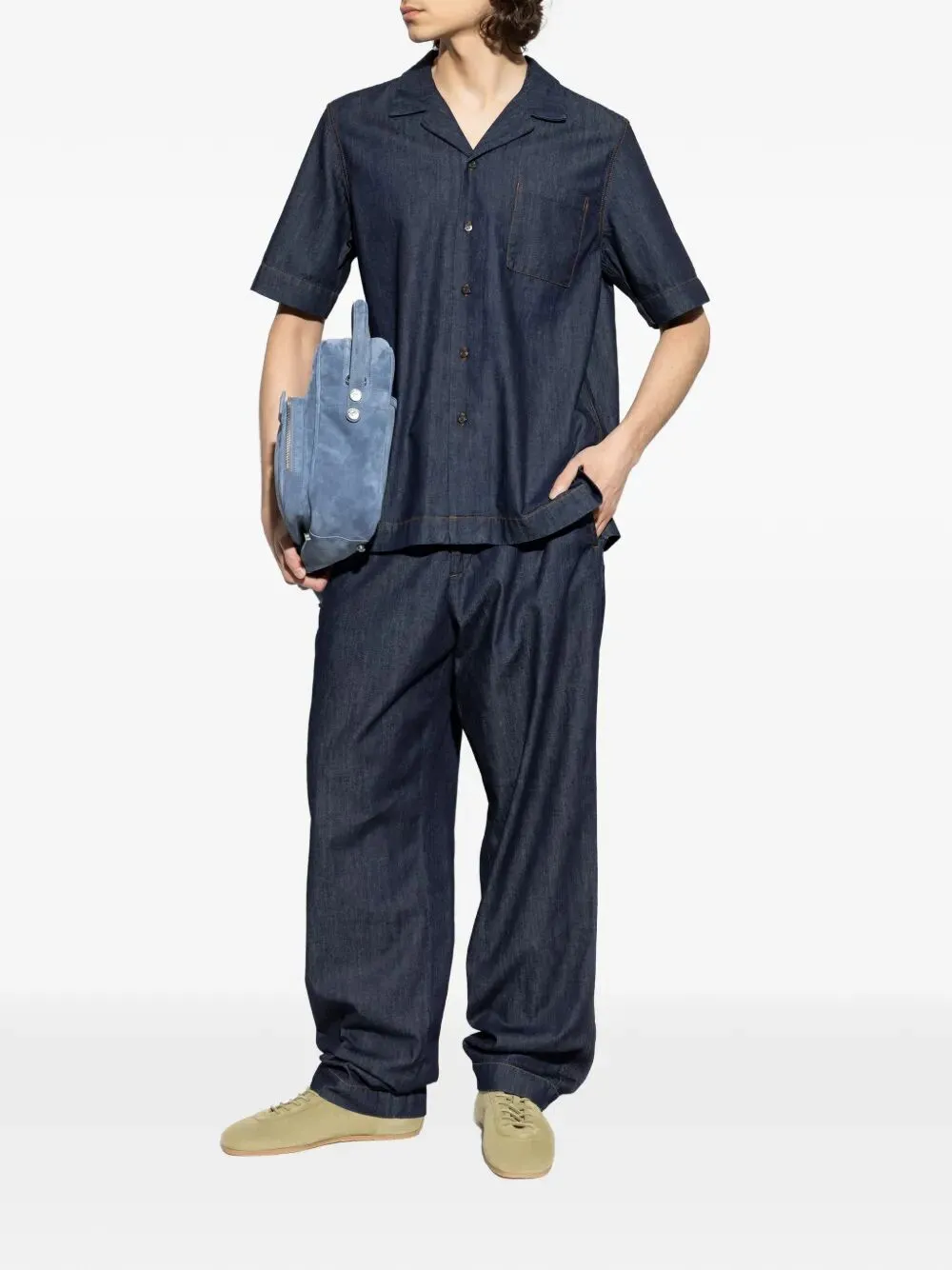 Cartone Denim Shirt sold by Wanan Luxury product image thumbnail 5