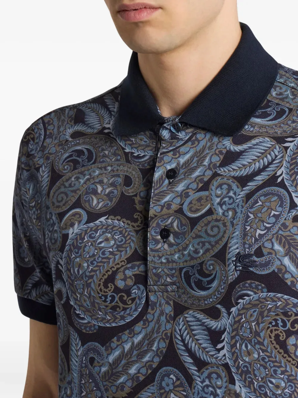 Paisley Print Polo sold by Wanan Luxury product image thumbnail 4