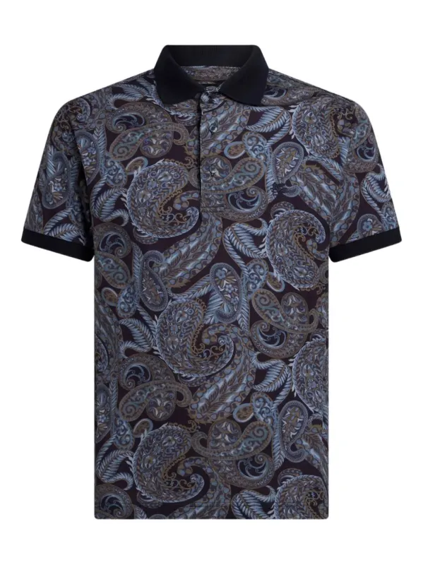 Paisley Print Polo sold by Wanan Luxury