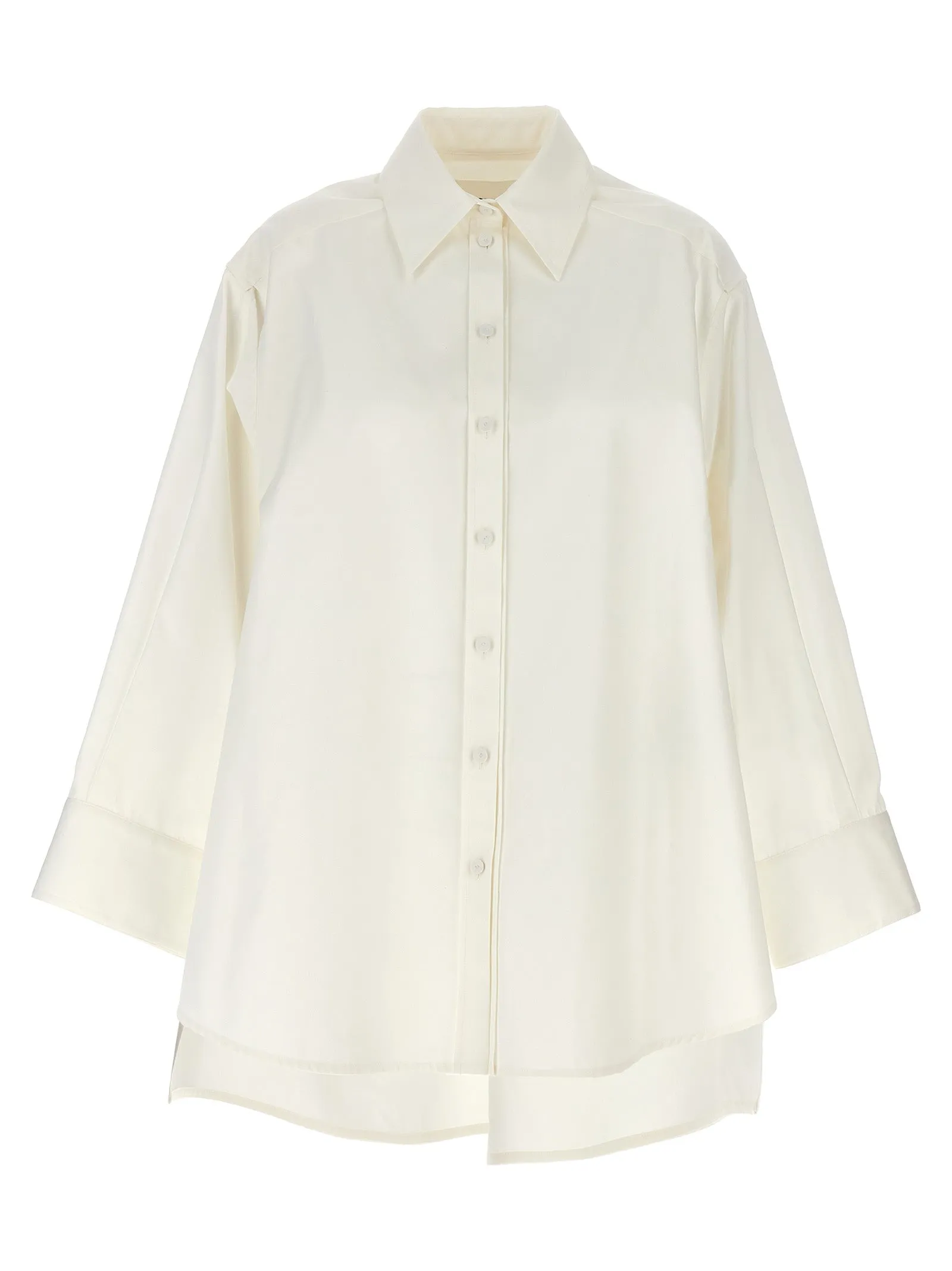 Cut-Out Armhole Shirt Shirt And Blouse White sold by Wanan Luxury