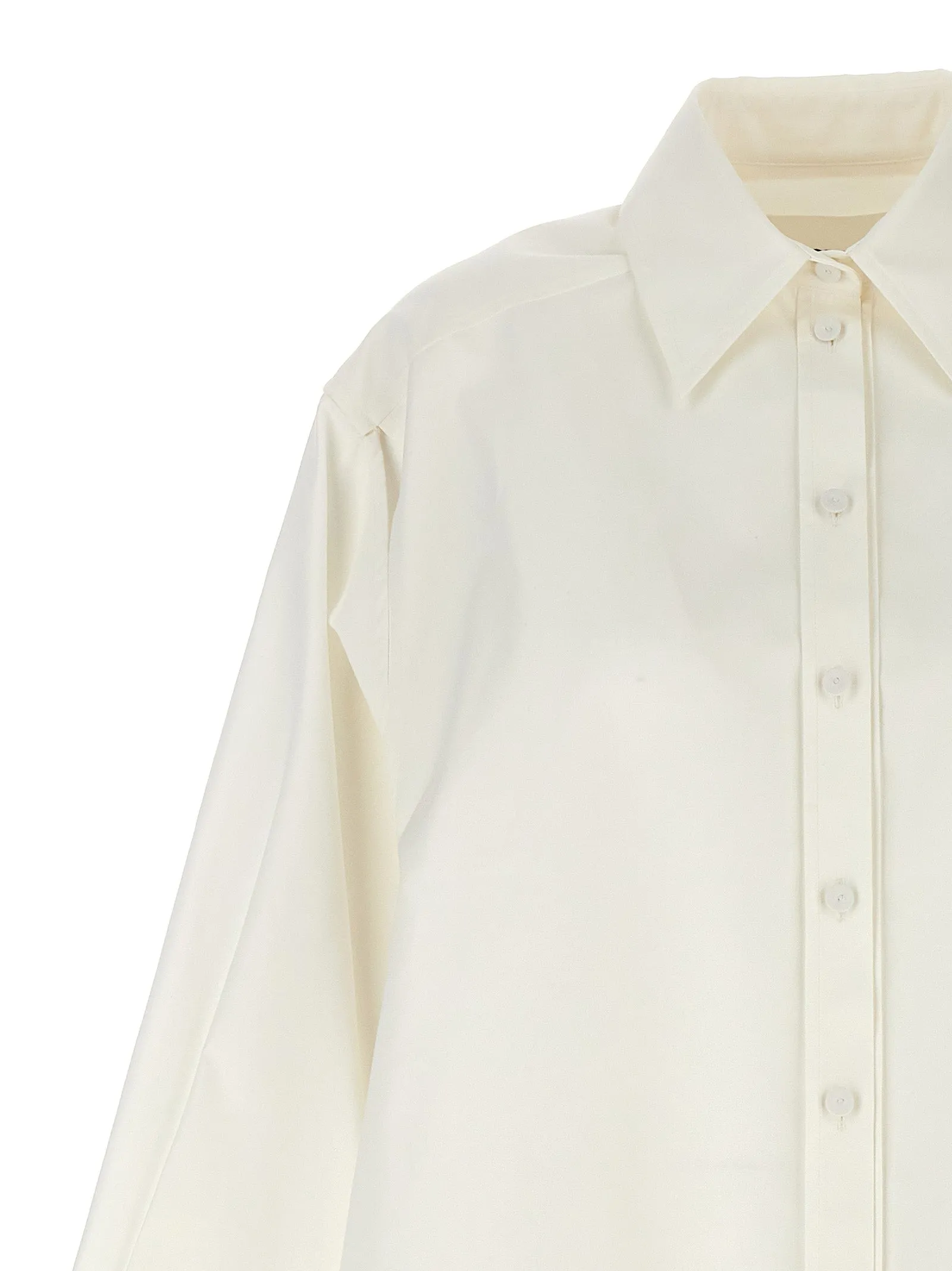 Cut-Out Armhole Shirt Shirt And Blouse White sold by Wanan Luxury product image thumbnail 3