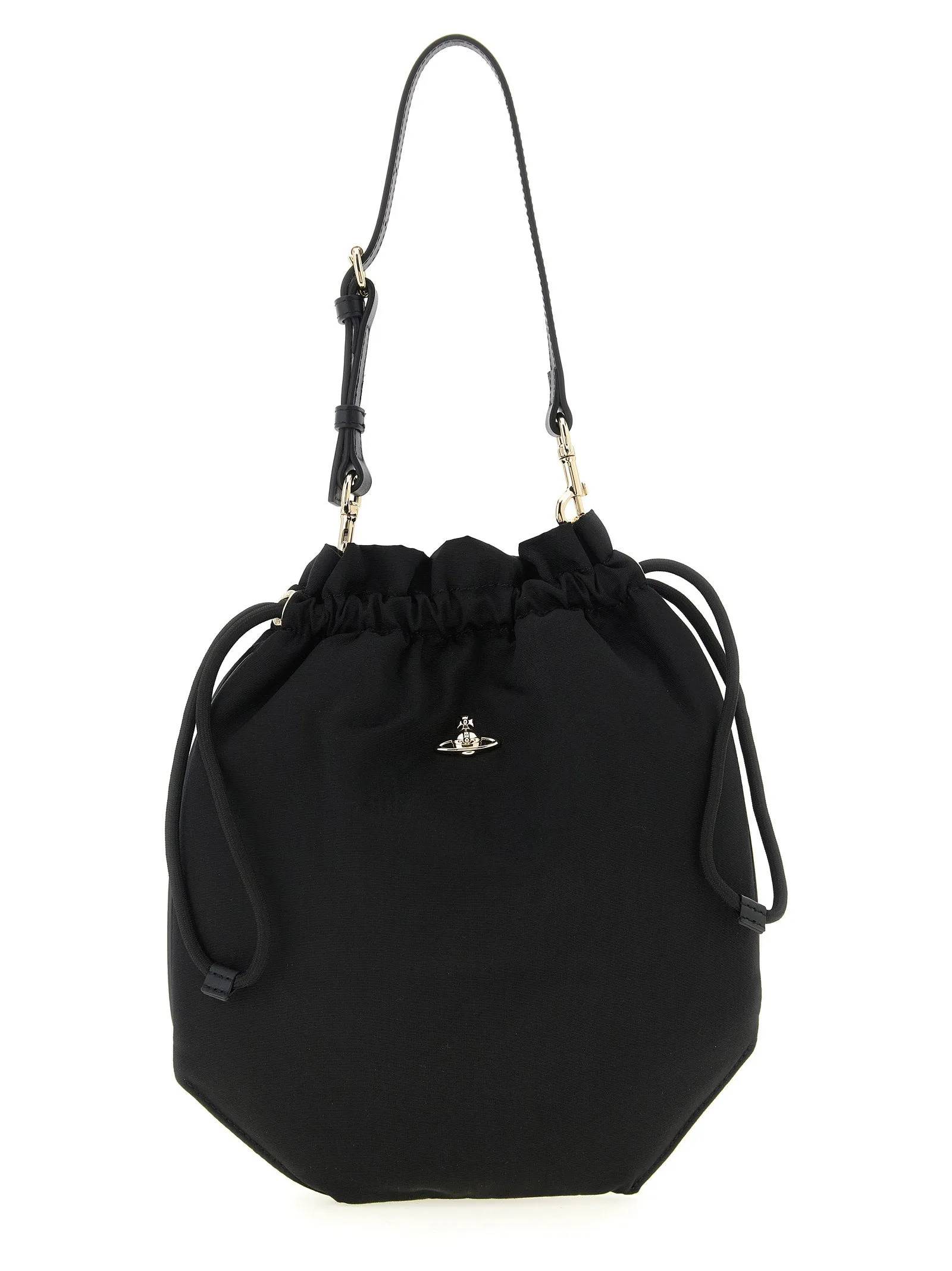Drawstring Pouch Hand Bags Black sold by Wanan Luxury
