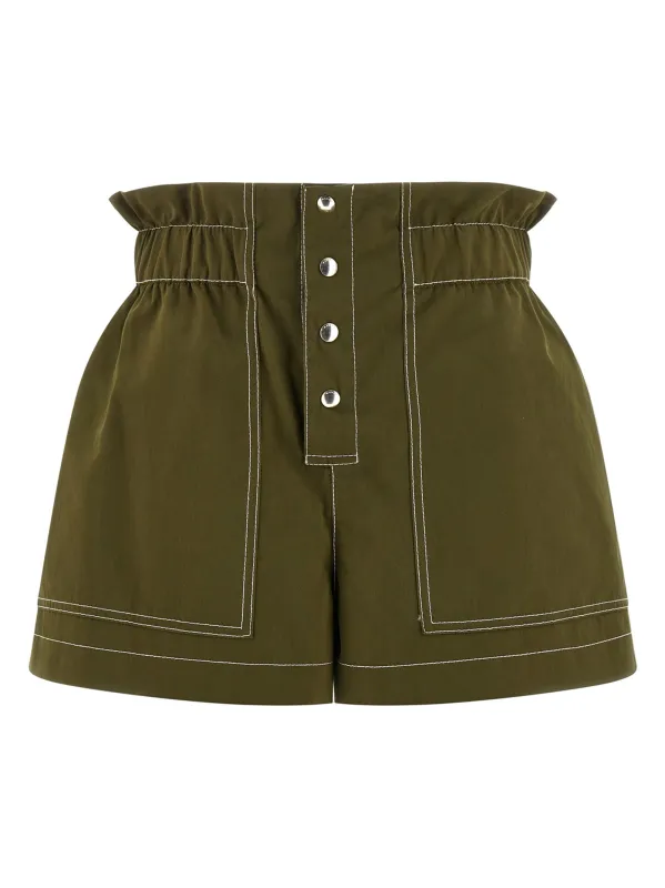 Gabardine Shorts Bermuda And Short Green sold by Wanan Luxury