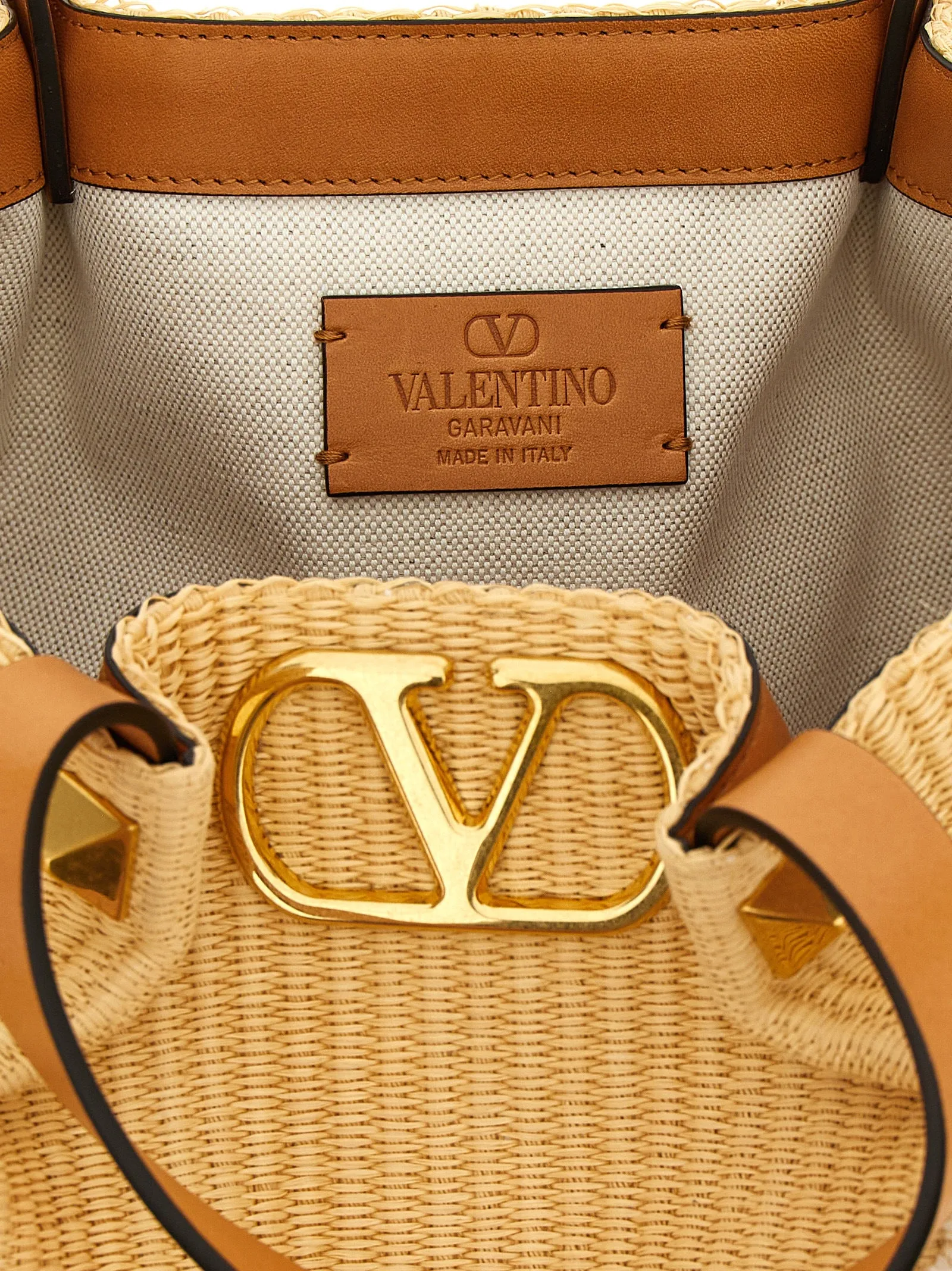 Shopping Valentino Garavani Medium Raffia Tote Bag Beige sold by Wanan Luxury product image thumbnail 4