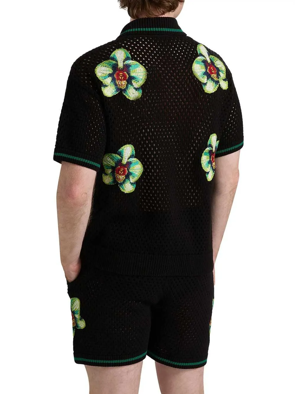 Glitch Orchid Embroidered Crochet T-Shirt sold by Wanan Luxury product image thumbnail 5