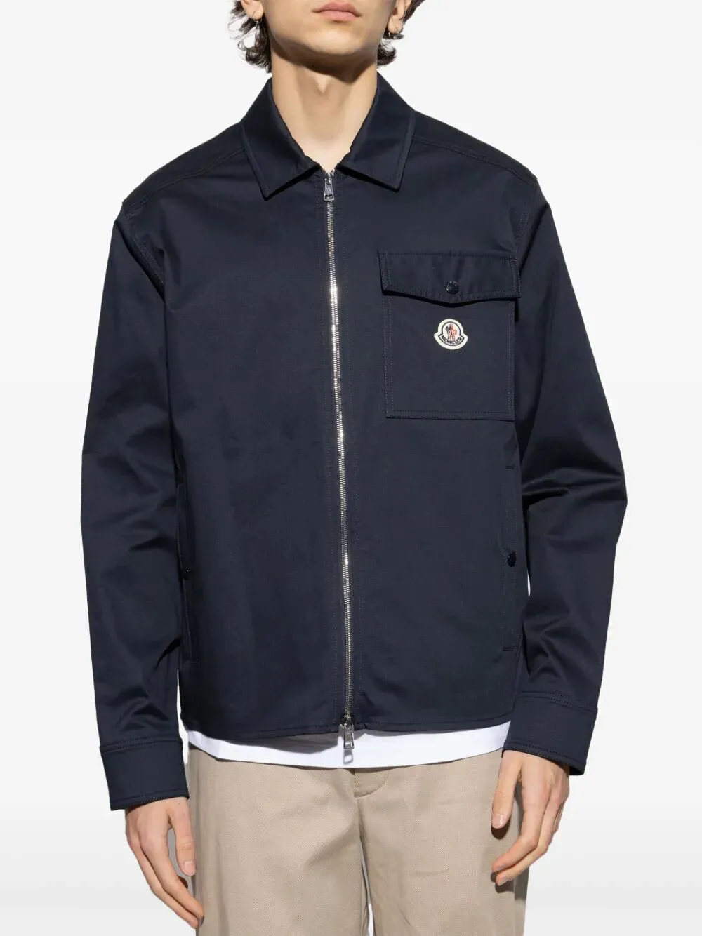 Cotton Blend Gabardine Shirt Jacket sold by Wanan Luxury product image thumbnail 4