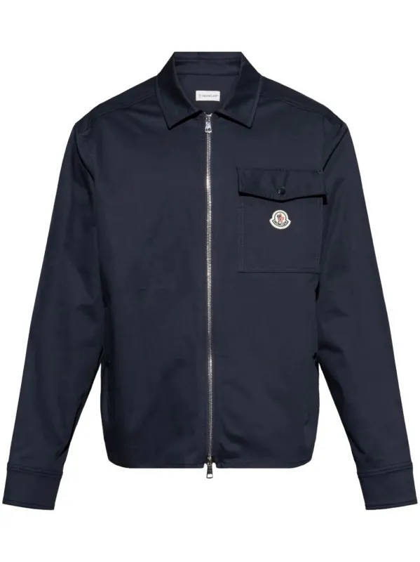 Cotton Blend Gabardine Shirt Jacket made by Moncler