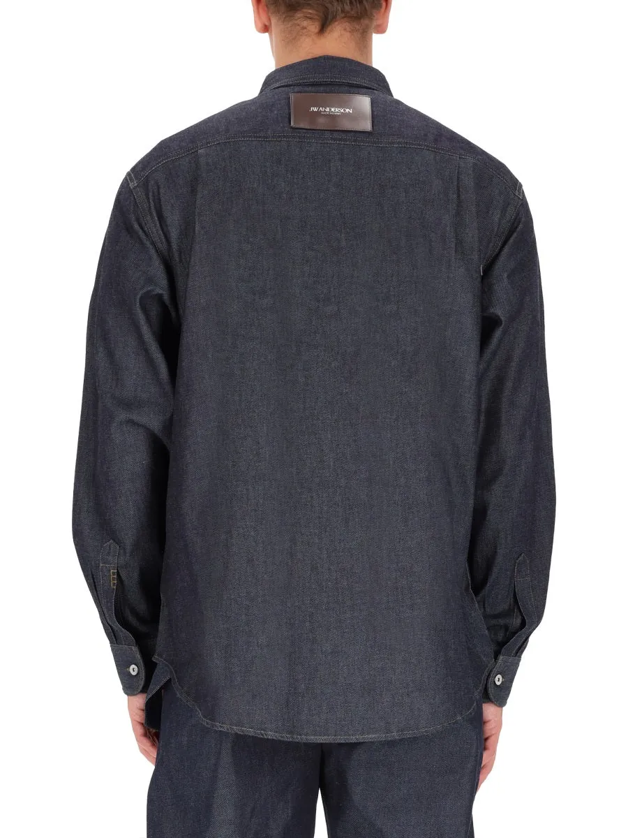Denim Shirt sold by Wanan Luxury product image thumbnail 4