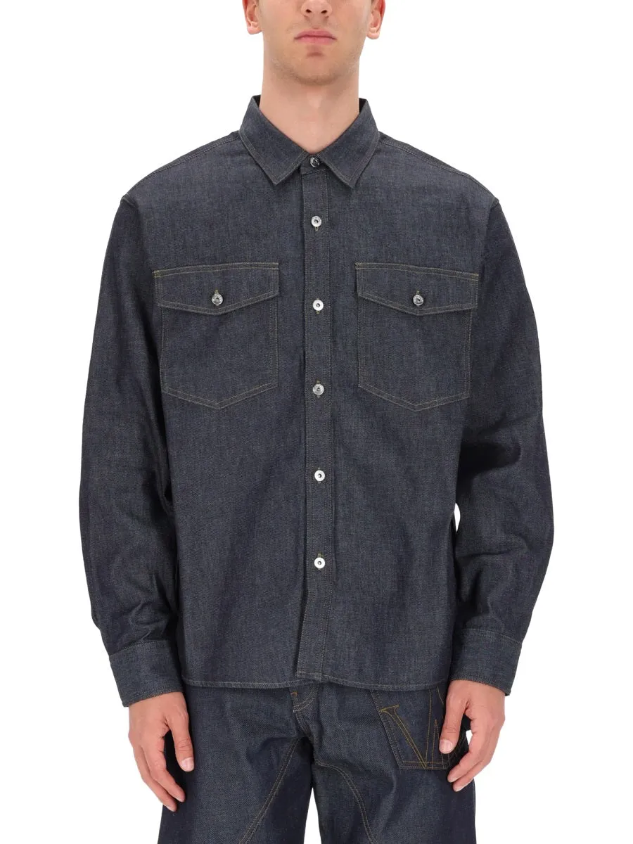 Denim Shirt sold by Wanan Luxury product image thumbnail 5