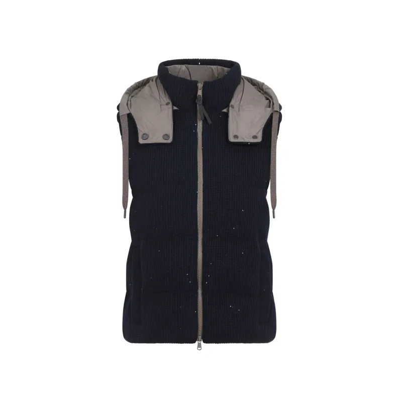 Gilet Blue made by Brunello Cucinelli