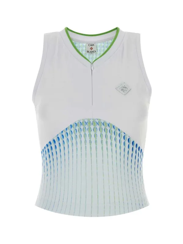 Multicolored Stretch Jersey Top sold by Wanan Luxury