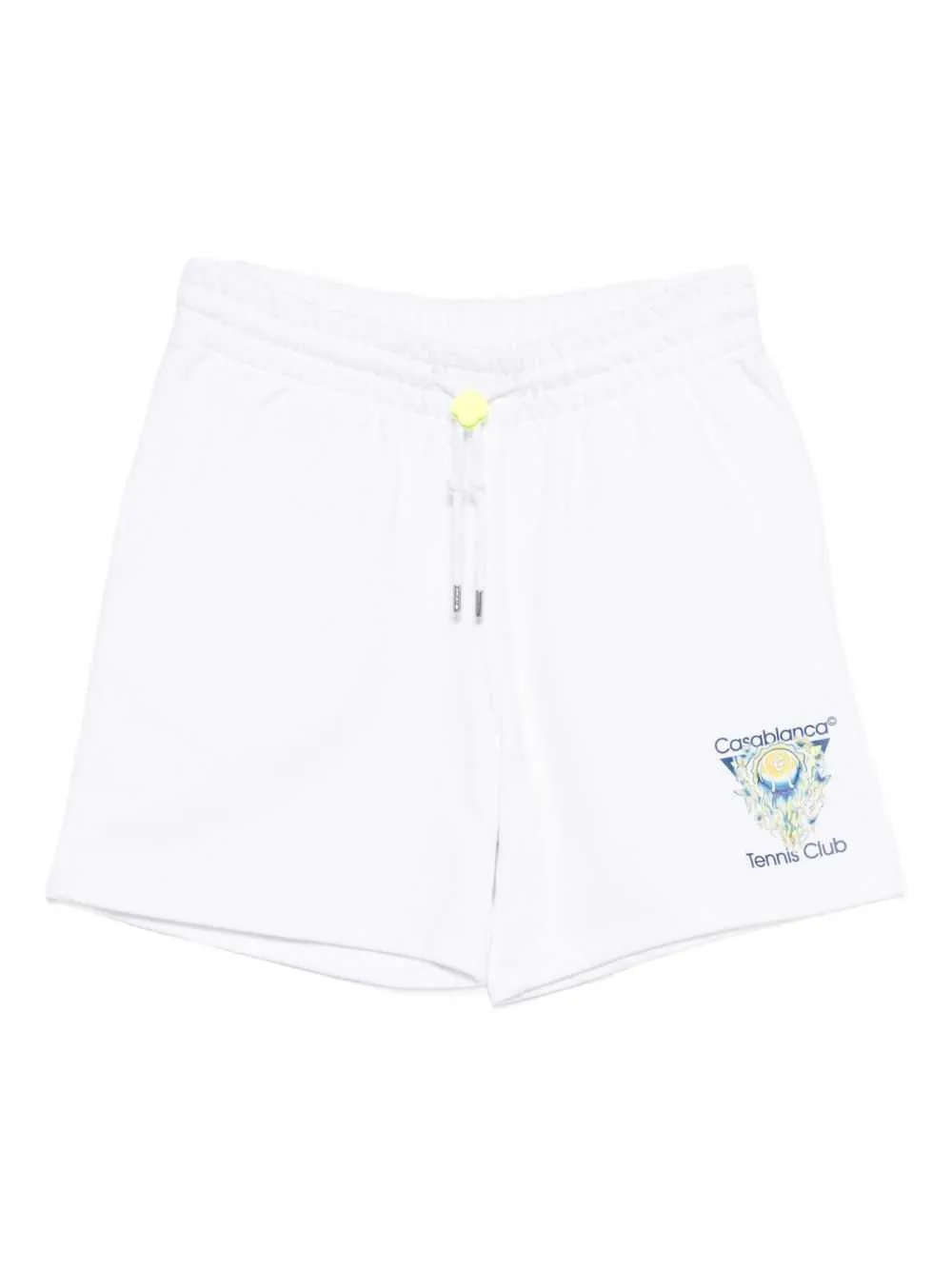 Men`S White Cotton Loopback Shorts sold by Wanan Luxury
