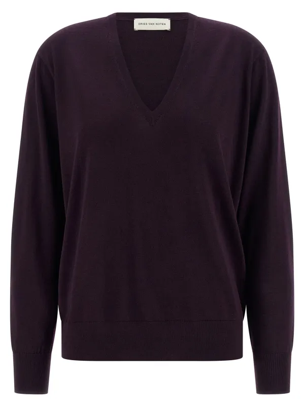 Tuomas Sweaters And Cardigans Purple sold by Wanan Luxury
