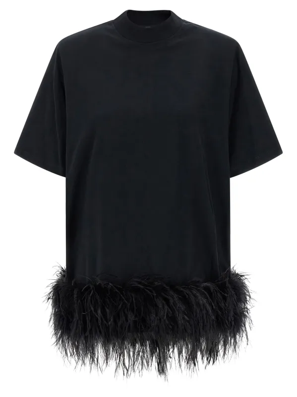 Feather Dress Dresses Black made by The Attico