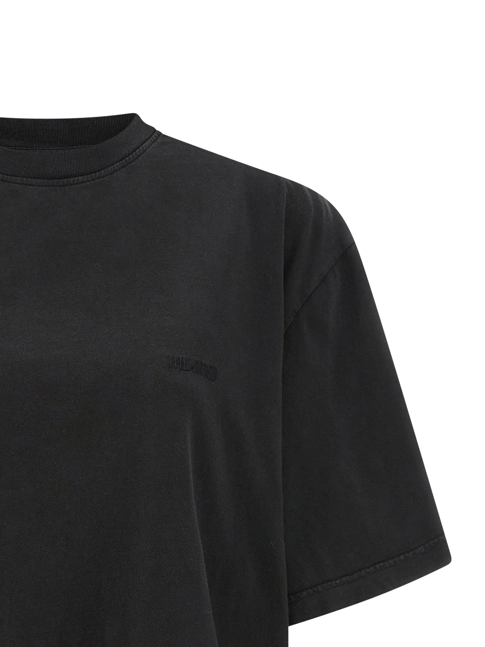 Shaped Split T-Shirt Black sold by Wanan Luxury product image thumbnail 3