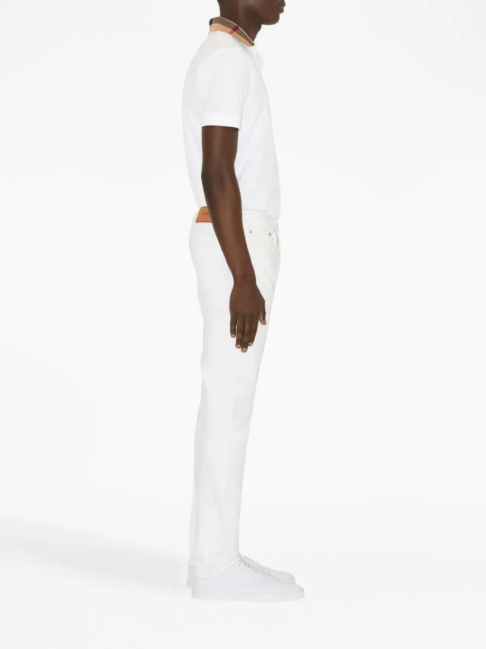 Check Collar Cotton Polo Shirt sold by Wanan Luxury product image thumbnail 4