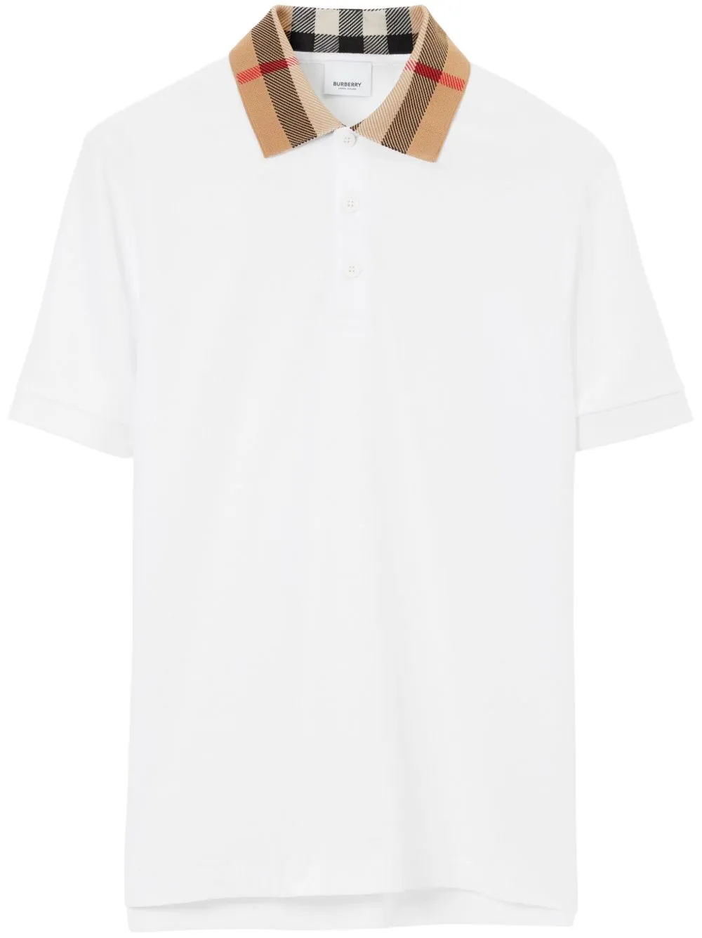 Check Collar Cotton Polo Shirt sold by Wanan Luxury