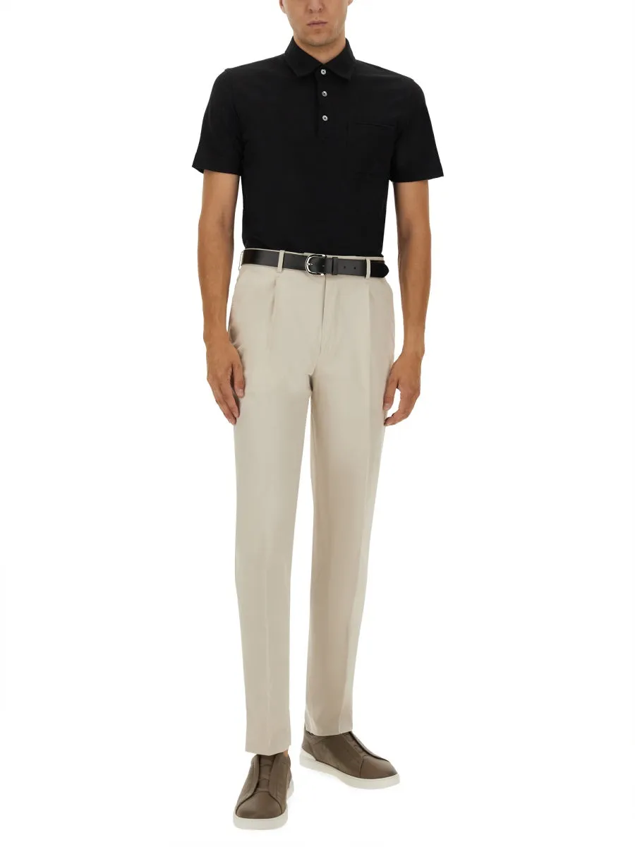 Cotton Polo Shirt With Pocket sold by Wanan Luxury product image thumbnail 2