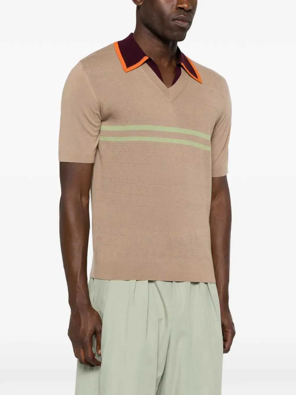 Striped Polo sold by Wanan Luxury product image thumbnail 3