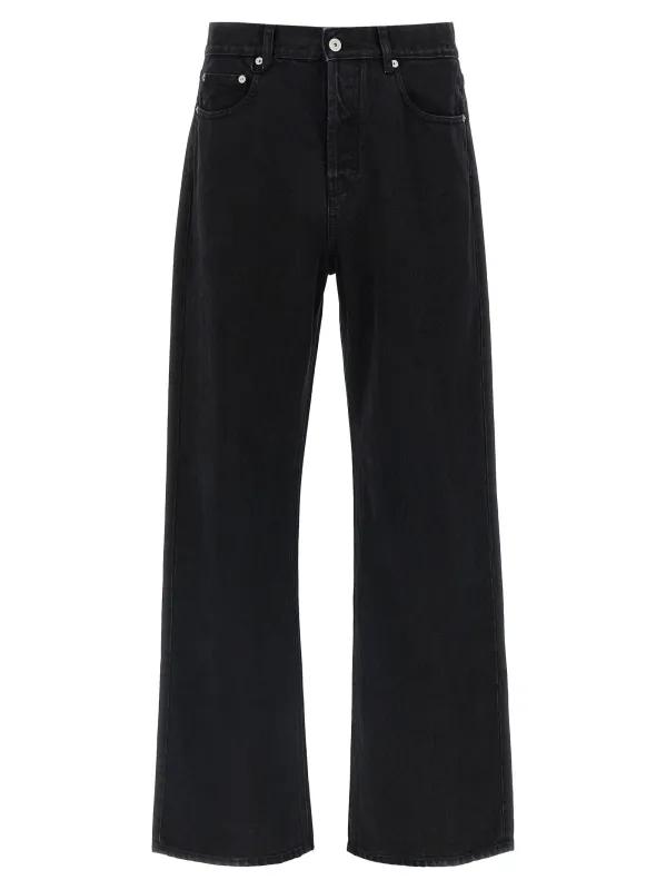 Le De-Nimes Droit Jeans Black sold by Wanan Luxury