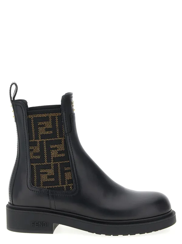 Fendi Filo Boots And Ankle Boots Black made by Fendi