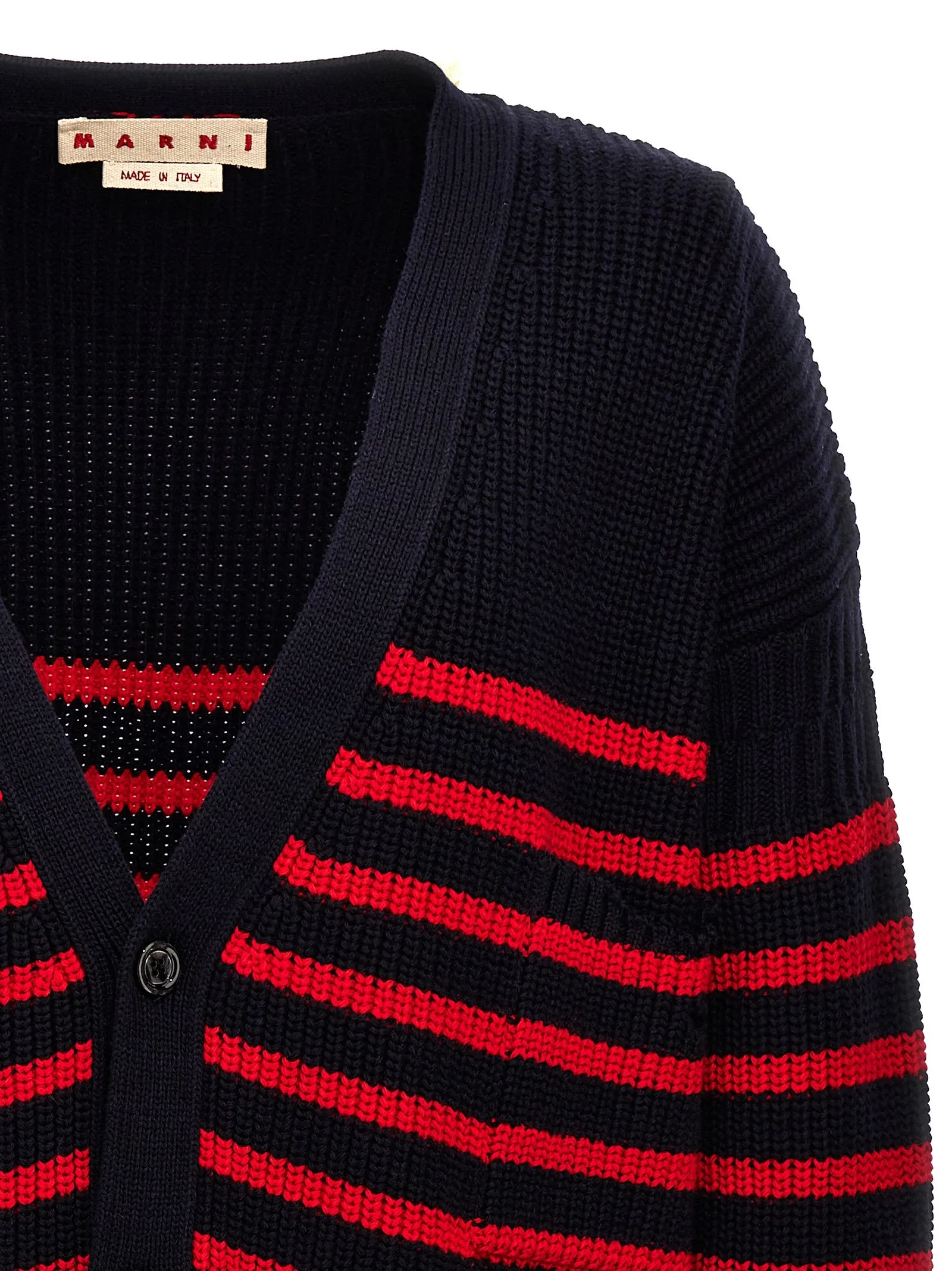 Destroyed Effect Striped Cardigan Sweaters And Cardigans Multicolor sold by Wanan Luxury product image thumbnail 3