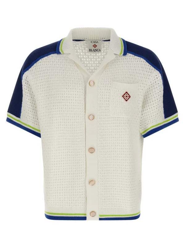 Tennis Cotton Crochet Shirt And Blouse White sold by Wanan Luxury