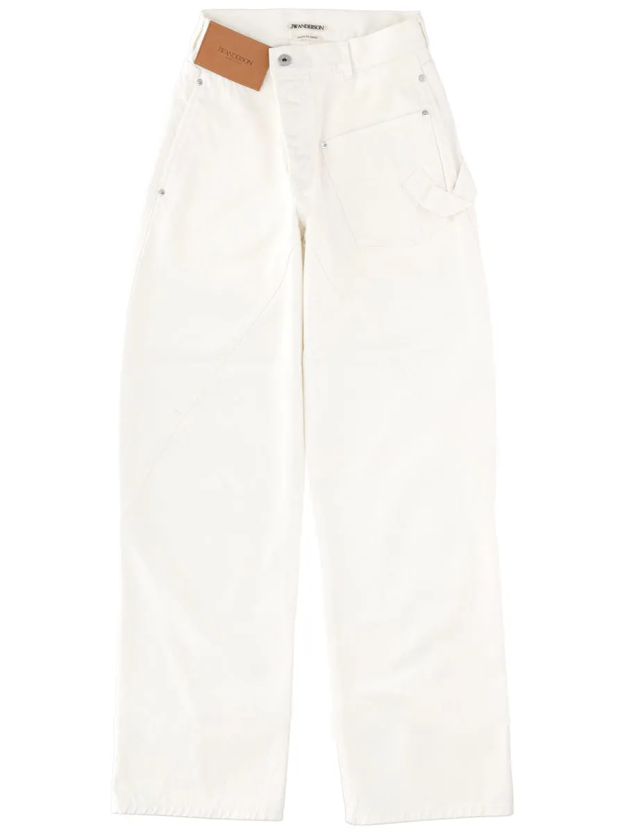 Jeans With Logo Patch sold by Wanan Luxury