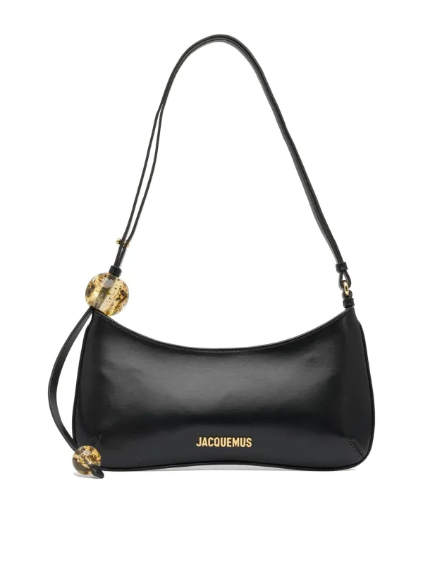Le Bisou Perle Shoulder Bags Black made by Jacquemus