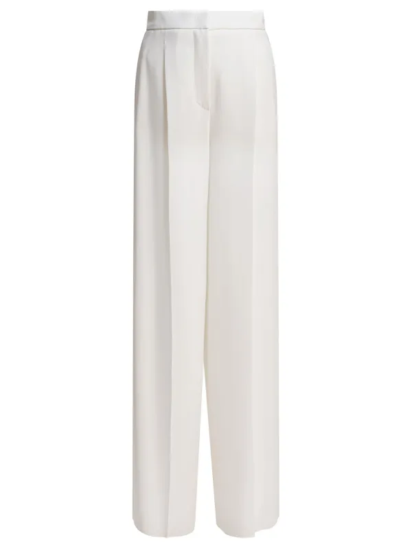 Wide Cady Trousers White sold by Wanan Luxury