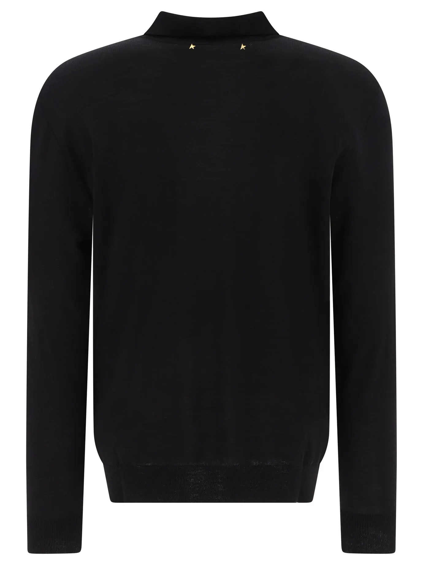 Wool Long-Sleeved Polo Shirt Polo Shirts Black sold by Wanan Luxury product image thumbnail 2