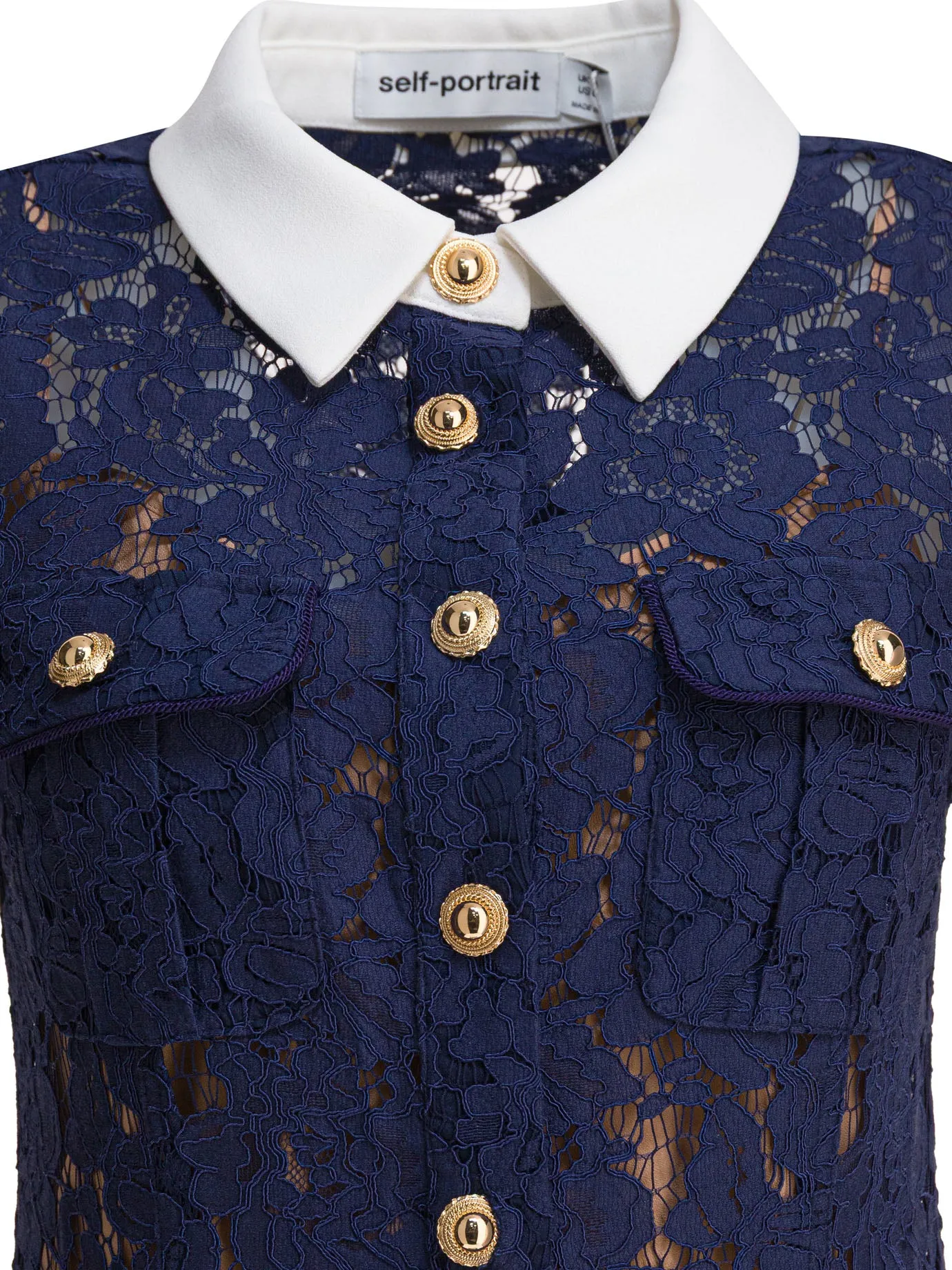 Lace Shirt Dress Dresses Blue sold by Wanan Luxury product image thumbnail 3