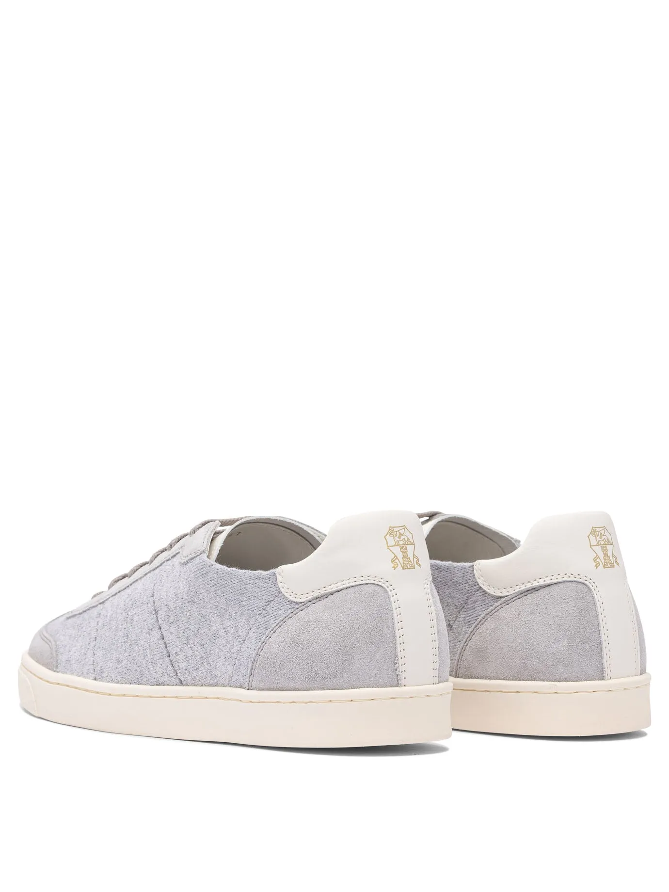 Cotton Knit, Suede And Soft Calf Sneakers Sneakers & Slip-On Grey sold by Wanan Luxury product image thumbnail 4