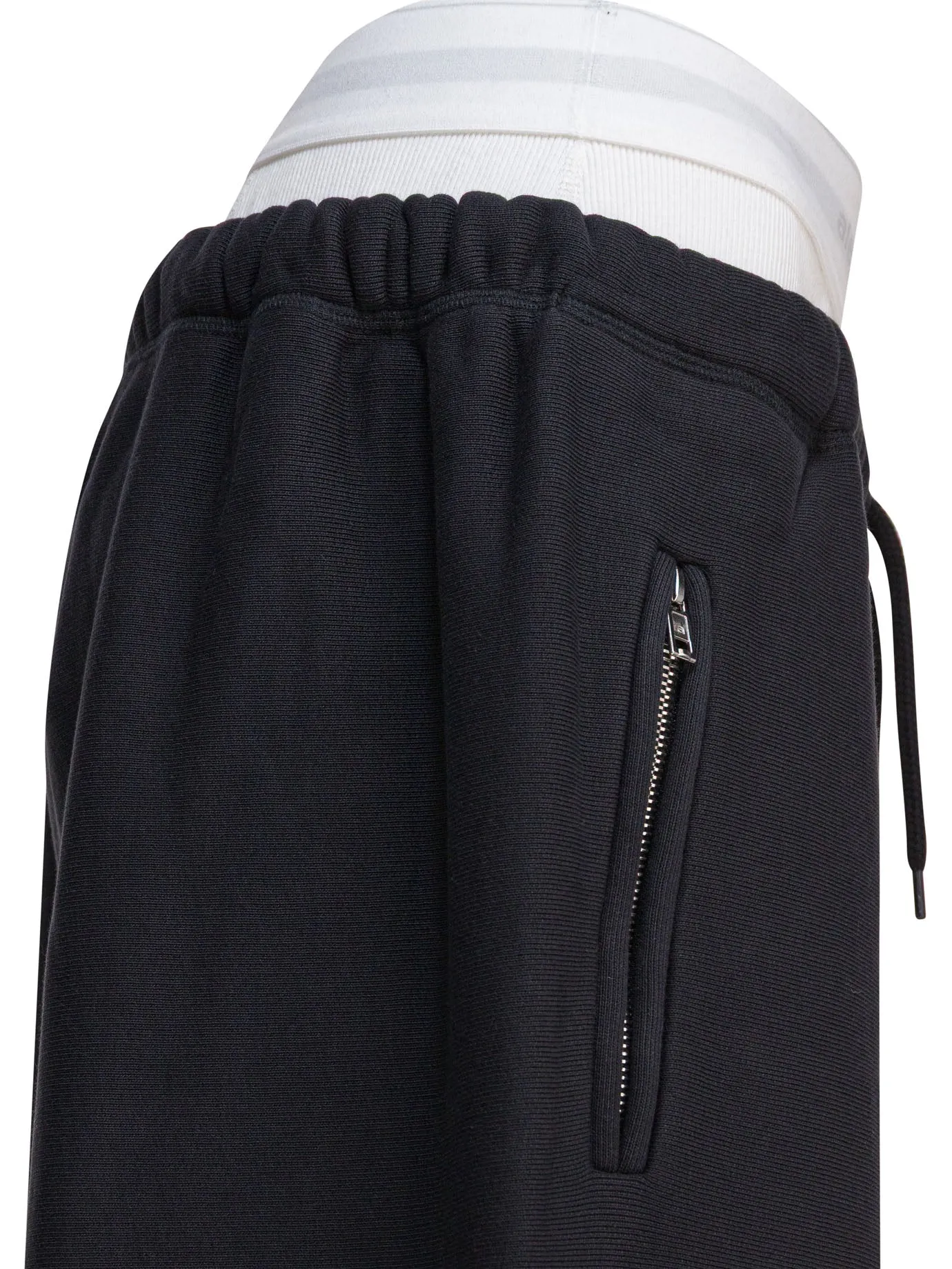 Wide Leg Sweatpant W/ Logo Elastic Exposed Brief Trousers Black sold by Wanan Luxury product image thumbnail 4